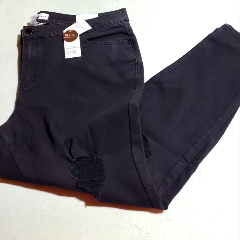 Lane Bryant Flex Ultimate Stretch Skinny Sz. 18 Black Jeans